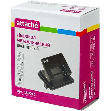 Дырокол ATTACHE WD204 до 16л., металл., черный