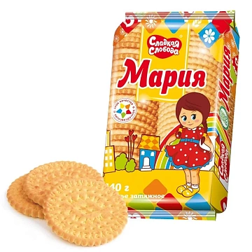 Печенье затяжное Сладкая слобода Мария 4,8 кг/уп