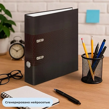 Папка-регистратор Attache Digital, черн. лам.карт./бум.,75мм