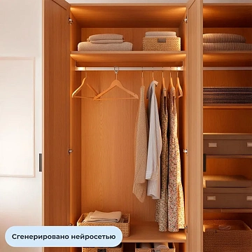 Вешалка-плечики WW_LH001-ANTI/CU3014 дерев,перек,к/хр,антив,р48-50 нат