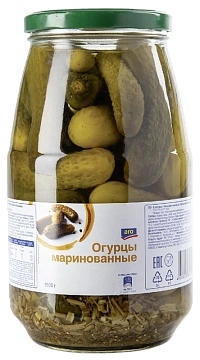 aro Огурцы маринованные, 1500 г