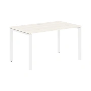 Стол прямой EUST 1380 Ясень Траун/Белый 1360х800х750 EDIS