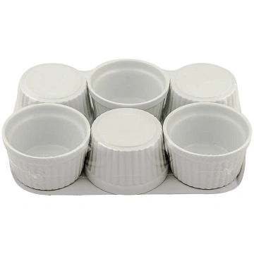 Салатник Metro Professional Tapas White 7см, белый, 6шт/уп