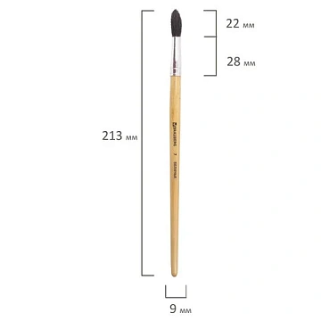 Кисть BRAUBERG, белка, круглая, № 7, 200184