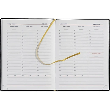 Еженедельник недатированный синий,А4,195х265мм,72л,АТТАСНЕ Каньон