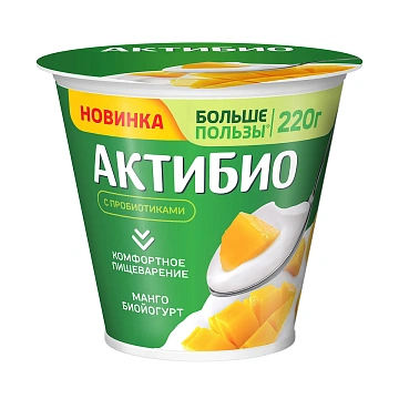 Биойогурт Актибио с манго 3%, 220г
