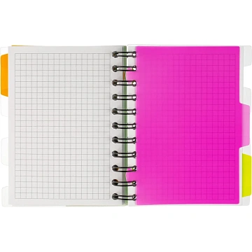 Бизнес-тетрадь 140л,кл,А6,SPIRAL BOOK Салатовый,евросп,обл.пл,раздел.84114