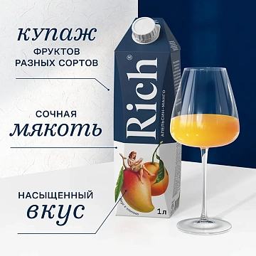 Сок Rich апельсин-манго, 1л