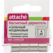 Магнитный держатель усиленный Attache неодимовый, 4 шт. европодвес