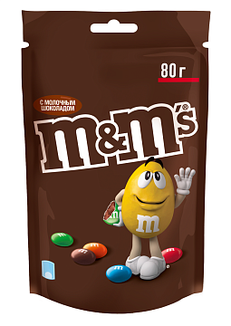 Драже конфеты M&m's с шоколадом, 80г