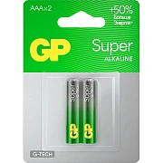 Батарейка GP Super AAA/LR03/24A 24A-2CR2/14AA21-2CRSBC2 алкалин. бл/2