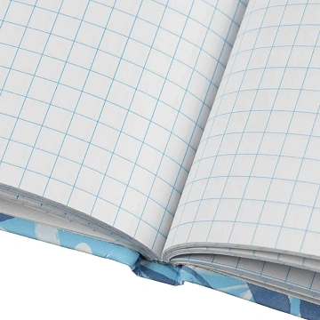 Бизнес-тетрадь А5,80л,7БЦ,клетка, Attache Economy Garden син