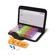 ТАБЛЕТНИЦА / Контейнер-органайзер для лекарств и витаминов, 7 дней/4 приема в чехле на кнопке, DASWE