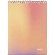 Блокнот А5 80л Attache Яркий Градиент 2 клетка, греб, картон, софттач-лак