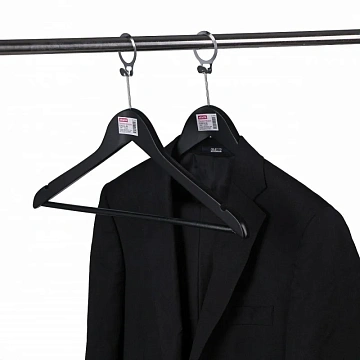 Вешалка-плечики WW_Attache CU3014-AB/LH001-ANTI дер,антив,кольцо,р50-52 чер