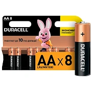 Батарейка Duracell Basic АА LR6, 1.5В, алкалиновые, 8шт/уп