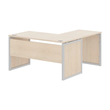 Стол угловой XQPCT 1415 Бук Тиара/Алюминий 1400х1500х750 XTEN-QP