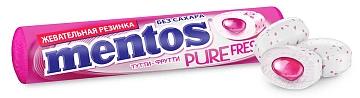 Жевательная резинка Mentos Ролл Тутти-Фрутти, 16г
