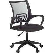 Кресло 0MX_VB_Echair-396 (LT) сетка/ткань черный пластик
