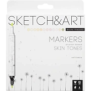 Набор маркеров ДВУС.СКЕТЧ-МАРКЕРЫSKETCH&ART. ПОРТРЕТ,12 ЦВЕТОВ,22-0076/04