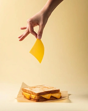 Сыр плавленый Hochland Бистро чеддер 45%, 1.1кг