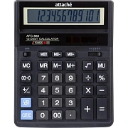 Калькулятор настольный ПОЛНОРАЗМЕРНЫЙ Attache AFС-888 12разр, дв.пит, черн
