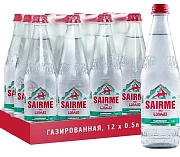 Вода Sairme минеральная лечебно-столовая газированная, 500мл x 12 шт