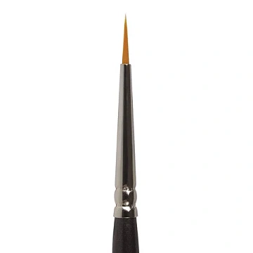 Кисть художественная проф. BRAUBERG ART CLASSIC, синтетика жесткая, круглая, № 00, короткая ручка, 2