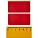 Термоэтикетки ЭКО 58x30, красная, вт.40,700шт/рул