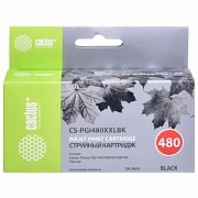 Картридж струйный CACTUS (CS-PGI480XXLBK) для Canon Pixma TR7540/TR8540/TS6140/TS8140, черный