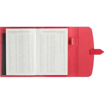 Ежедневник недатированныйА5 Senate красный 272 стр. 3-213/01