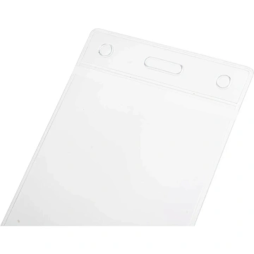 Бейдж Attache Economy 138x96 150мкм,шнур.2заж 45см син,вклад. 120x90 5шт/уп