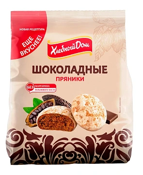 Пряники Хлебный дом шоколадные, 300г