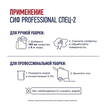 Дезинфицирующий концентрат Сиф Спец-2 1л