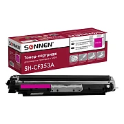 Картридж лазерный SONNEN (SH-CF353A) для HP CLJ Pro M176/177 ВЫСШЕЕ КАЧЕСТВО, пурпурный, 1000 страни