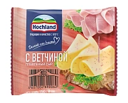 Сыр плавленый Hochland с ветчиной в ломтиках 45%, 150г