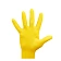 Перчатки резиновые Officeclean Стандарт+ р.L, желтые, суперпрочные