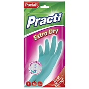 Перчатки резиновые Paclan Practi Extra Dry 407341 р.М