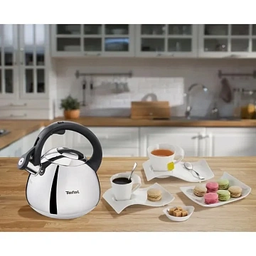 Чайник со свистком Tefal нержавеющая сталь индукция, 2.7л