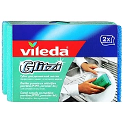 Губка для мытья посуды Vileda Glitzi, 2шт