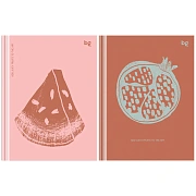 Бизнес-блокнот А6, 80л., BG 'Juicy fruits', soft-touch ламинация