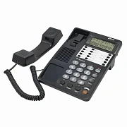 Телефон RITMIX RT-495 black, АОН, спикерфон, память 60 номеров, тональный/импульсный режим, черный,