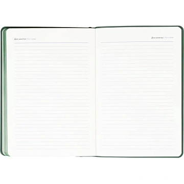 Ежедневник недатированный ATTACHE Soft touch А5,140х200мм,136л, темно-зелен
