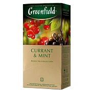 Чай Greenfield Currant and mint (Карэнт энд Минт), черный, 25 пакетиков