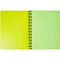 Бизнес-тетрадь А5,96л,кл,спир,пластик,тон.бл. Attache Bright colours Лайм