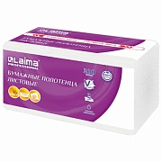 Полотенца бумажные (1 пачка 200 листов) LAIMA (H3) PREMIUM UNIT PACK, 2-слойные, 22х22 см, V-сложени