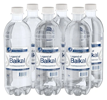 Вода Legend of Baikal питьевая газированная, 1л