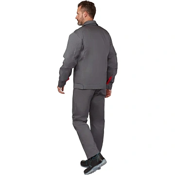 Костюм летний муж л10-КБР т-сер/св-сер(р.44-46) 182-188 (серия Л)