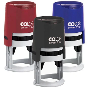Оснастка для круглой печати Colop Printer d=40мм, синяя, с крышкой