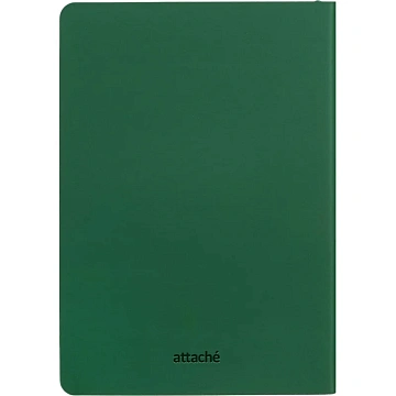 Ежедневник недатированный ATTACHE Soft touch А5,140х200мм,136л, темно-зелен